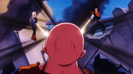 Krillin in a tight spot