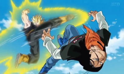 Trunks defeating Android 17